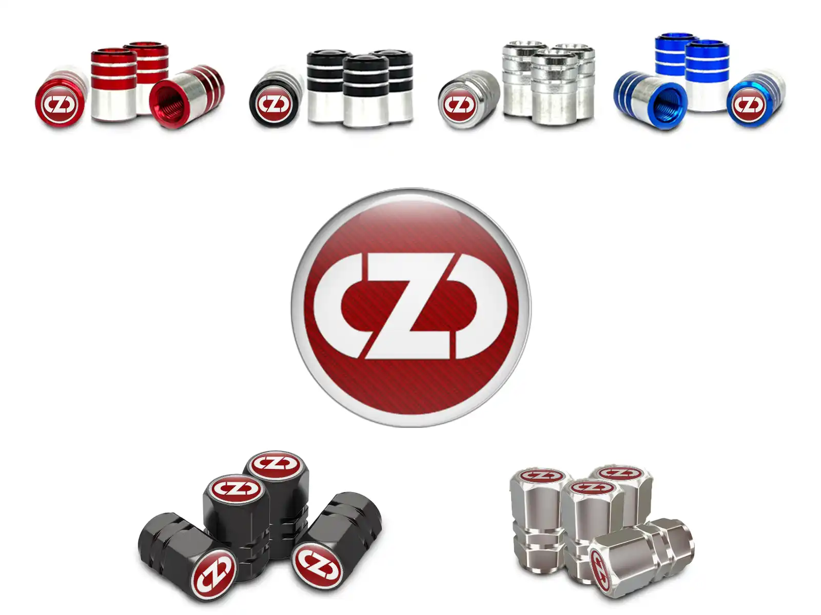OZ Capsules De Tige De Valve Moto Sport